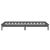 Cadru de pat single, cu LED, gri, 90x190 cm, lemn masiv GartenMobel Dekor