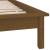 Cadru de pat LED Single 3FT, maro miere, 90x190 cm, lemn masiv GartenMobel Dekor