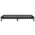 Cadru de pat cu LED Single 3FT, negru, 90x190 cm, lemn masiv GartenMobel Dekor