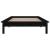 Cadru de pat cu LED Single 3FT, negru, 90x190 cm, lemn masiv GartenMobel Dekor