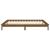 Cadru pat cu LED mic dublu 4FT maro miere 120x190 cm lemn masiv GartenMobel Dekor