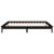 Cadru de pat cu LED mic dublu 4FT, negru, 120x190cm, lemn masiv GartenMobel Dekor