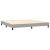 Pat box spring cu saltea, gri deschis, 200x200 cm, textil GartenMobel Dekor
