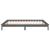 Cadru de pat cu LED, gri, 140x190 cm, lemn masiv GartenMobel Dekor