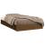 Cadru de pat mic Single 2FT6 maro miere 75x190 cm lemn masiv GartenMobel Dekor