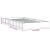 Cadru de pat mic single 2FT6, negru, 75x190 cm, lemn masiv GartenMobel Dekor