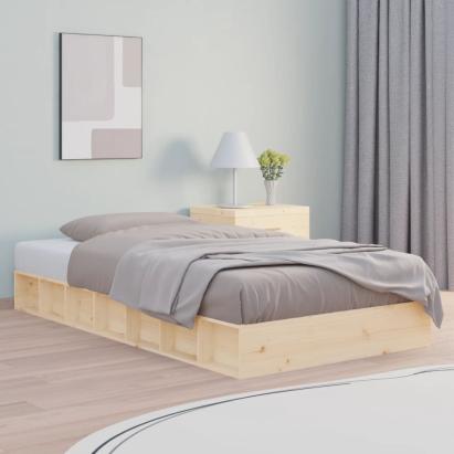 Cadru de pat single, 90x190 cm, lemn masiv GartenMobel Dekor