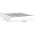 Cadru de pat dublu 4FT6, alb, 135x190 cm, lemn masiv GartenMobel Dekor