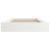 Cadru de pat dublu 4FT6, alb, 135x190 cm, lemn masiv GartenMobel Dekor