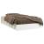 Cadru de pat dublu 4FT6, alb, 135x190 cm, lemn masiv GartenMobel Dekor