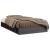 Cadru de pat dublu 4FT6, gri, 135x190 cm, lemn masiv GartenMobel Dekor