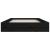 Cadru de pat dublu 4FT6, negru, 135x190 cm, lemn masiv GartenMobel Dekor