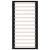 Cadru de pat dublu 4FT6, negru, 135x190 cm, lemn masiv GartenMobel Dekor
