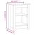 Noptiere, 2 buc., alb, 40x35x55 cm, lemn masiv de pin GartenMobel Dekor