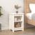 Noptiere, 2 buc., alb, 40x35x55 cm, lemn masiv de pin GartenMobel Dekor