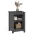 Noptiere, 2 buc., gri, 40x35x55 cm, lemn masiv de pin GartenMobel Dekor