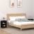 Noptiere, 2 buc., negru, 40x35x55 cm, lemn masiv de pin GartenMobel Dekor