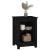 Noptiere, 2 buc., negru, 40x35x55 cm, lemn masiv de pin GartenMobel Dekor