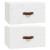 Noptiere de perete, 2 buc., alb, 40x29,5x22 cm GartenMobel Dekor