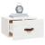 Noptiere de perete, 2 buc., alb, 40x29,5x22 cm GartenMobel Dekor