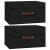 Noptiere de perete, 2 buc., negru, 40x29,5x22 cm GartenMobel Dekor