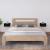 Noptiere de perete, 2 buc., negru, 40x29,5x22 cm GartenMobel Dekor