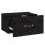 Noptiere de perete, 2 buc., negru, 40x29,5x22 cm GartenMobel Dekor