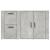 Servantă, gri beton, 100x33x59,5 cm, lemn prelucrat GartenMobel Dekor