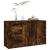 Servantă, stejar fumuriu, 100x33x59,5 cm, lemn compozit GartenMobel Dekor