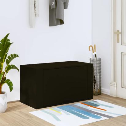 Pantofar de perete, negru, 70x35x38 cm, lemn prelucrat GartenMobel Dekor