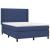 Pat box spring cu saltea, albastru, 140x200 cm, textil GartenMobel Dekor