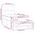 Pat box spring cu saltea, albastru, 90x190 cm, textil GartenMobel Dekor