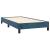 Pat box spring cu saltea, albastru închis, 90x200 cm, catifea GartenMobel Dekor
