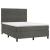 Pat box spring cu saltea, gri închis, 140x200 cm, catifea GartenMobel Dekor