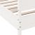 Cadru de pat cu tăblie, alb, 180x200 cm, lemn masiv de pin GartenMobel Dekor