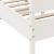 Cadru de pat cu tăblie, alb, 160x200 cm, lemn masiv de pin GartenMobel Dekor
