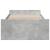 Cadru de pat cu sertare, gri beton, 75x190 cm, lemn prelucrat GartenMobel Dekor