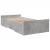 Cadru de pat cu sertare, gri beton, 75x190 cm, lemn prelucrat GartenMobel Dekor