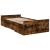 Cadru de pat cu sertare stejar fumuriu 75x190 cm lemn prelucrat GartenMobel Dekor