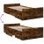 Cadru de pat cu sertare stejar fumuriu 75x190 cm lemn prelucrat GartenMobel Dekor
