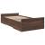 Cadru de pat cu sertare stejar maro 75x190 cm lemn prelucrat GartenMobel Dekor
