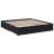 Cadru de pat cu sertare negru 200x200 cm lemn prelucrat GartenMobel Dekor