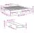 Cadru de pat cu sertare negru 200x200 cm lemn prelucrat GartenMobel Dekor