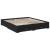 Cadru de pat cu sertare negru 200x200 cm lemn prelucrat GartenMobel Dekor