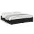 Cadru de pat cu sertare negru 200x200 cm lemn prelucrat GartenMobel Dekor