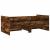Cadru pat cu sertare, stejar fumuriu, 75x190 cm lemn prelucrat GartenMobel Dekor