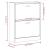 Pantofar, gri beton, 63x24x81 cm, lemn compozit GartenMobel Dekor