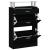 Pantofar, negru, 63x24x104 cm, lemn prelucrat GartenMobel Dekor