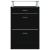 Pantofar, negru, 63x24x104 cm, lemn prelucrat GartenMobel Dekor