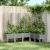 Jardinieră de grădină cu spalier gri deschis 160x120x142 cm PP GartenMobel Dekor
